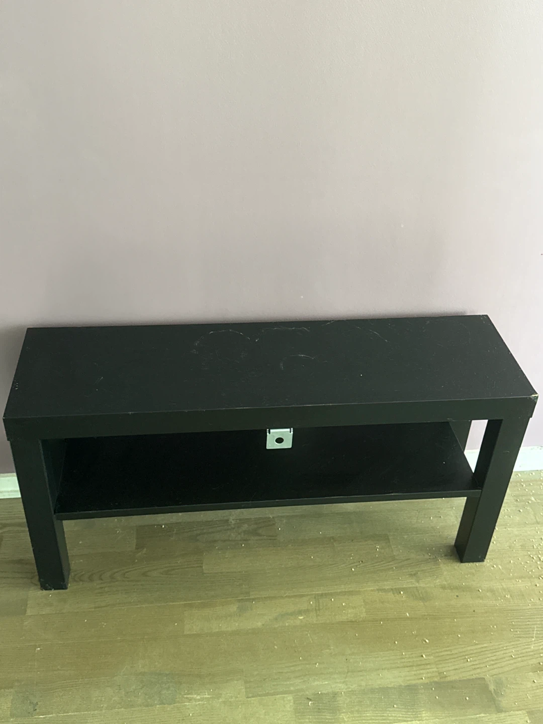 IKEA Black TV Stand with Shelf- need gone ASAP