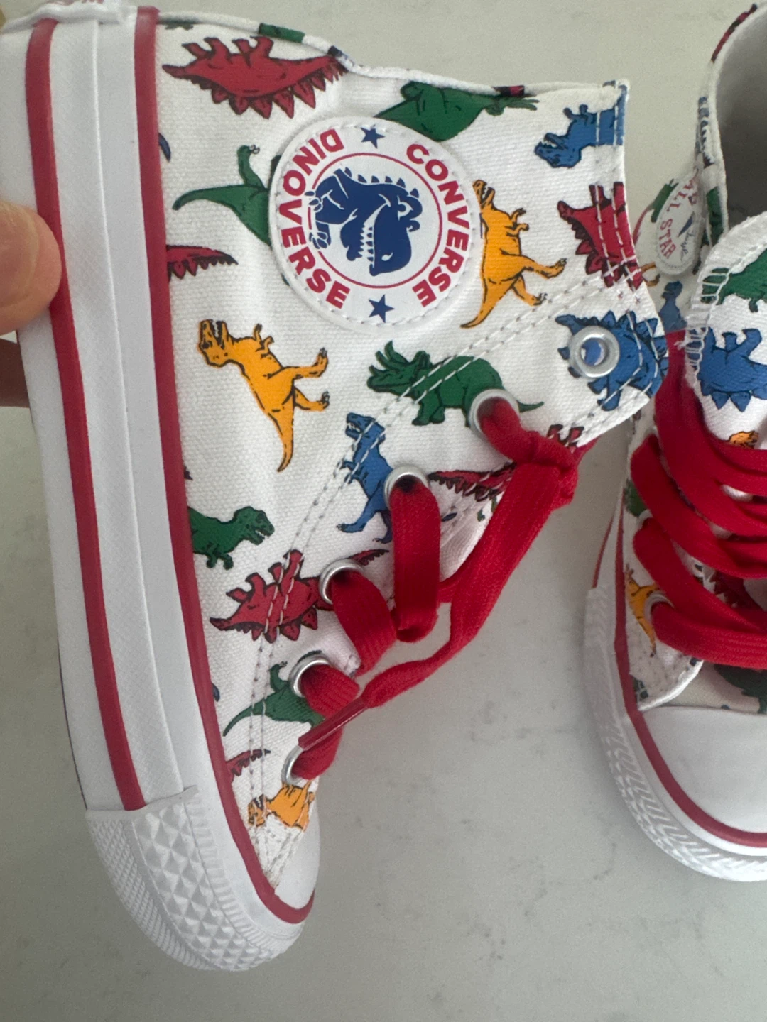 Converse All Star High-Top Dino Print Toddler Shoes - photo 2