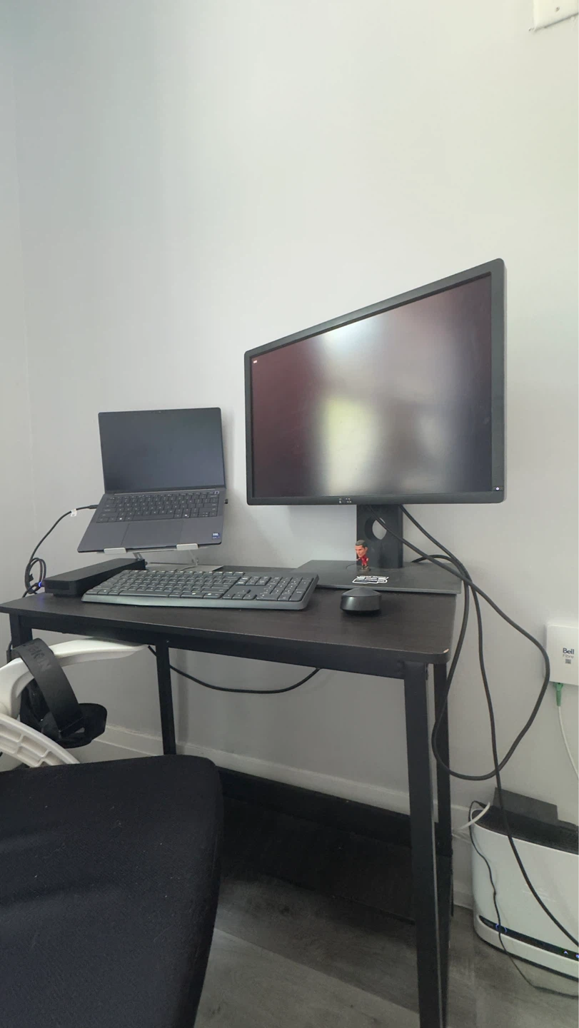 Small Home Office Desk with storage + Chair