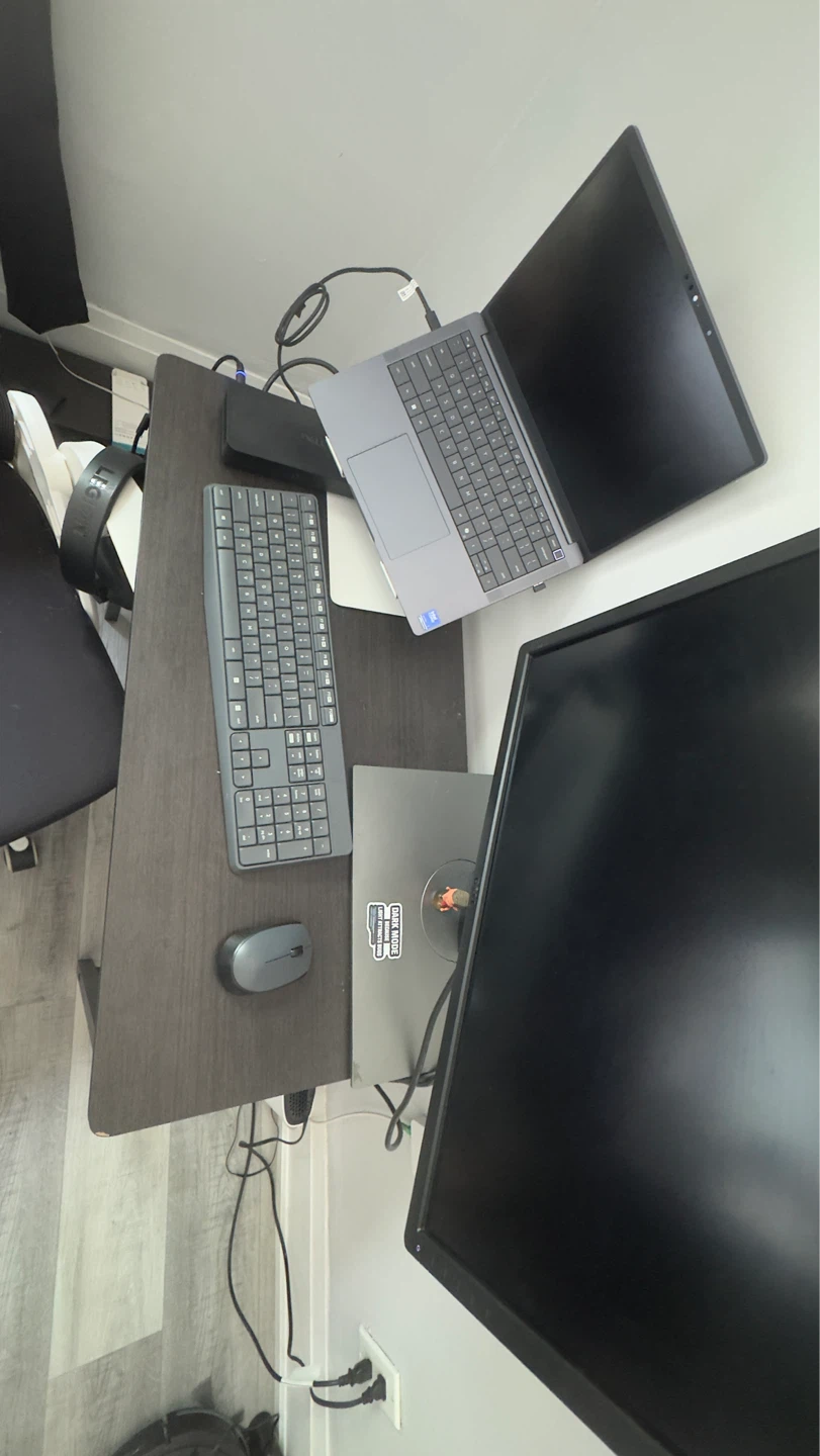 Small Home Office Desk with storage + Chair - photo 2