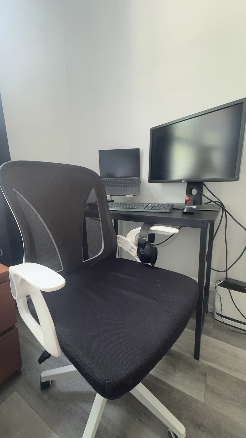 Small Home Office Desk with storage + Chair - photo 3