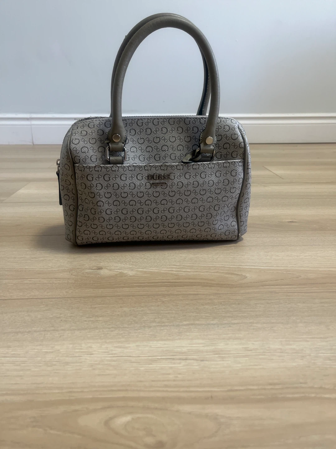 Guess Monogram Barrel Bag