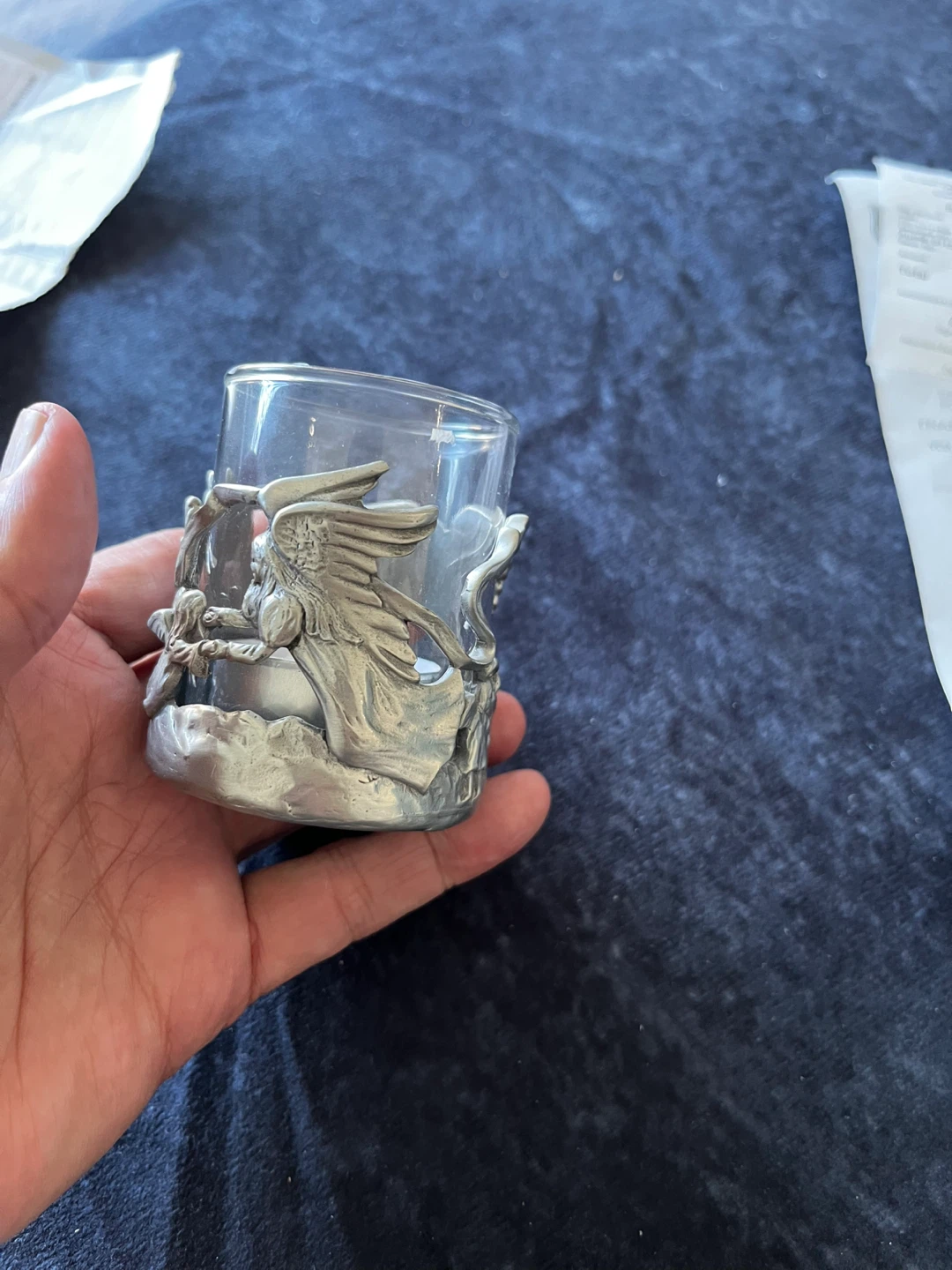 Vintage Seagull Pewter Holder - Elaine Zinn Design