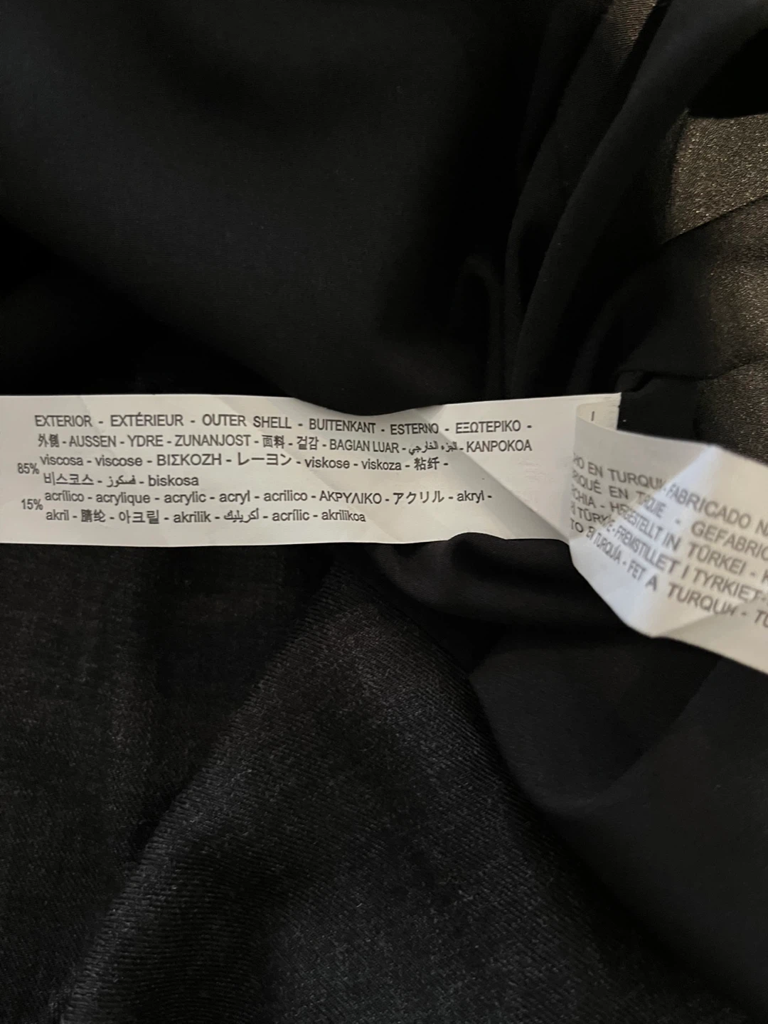ZARA Tiered Charcoal Grey Dress - photo 4