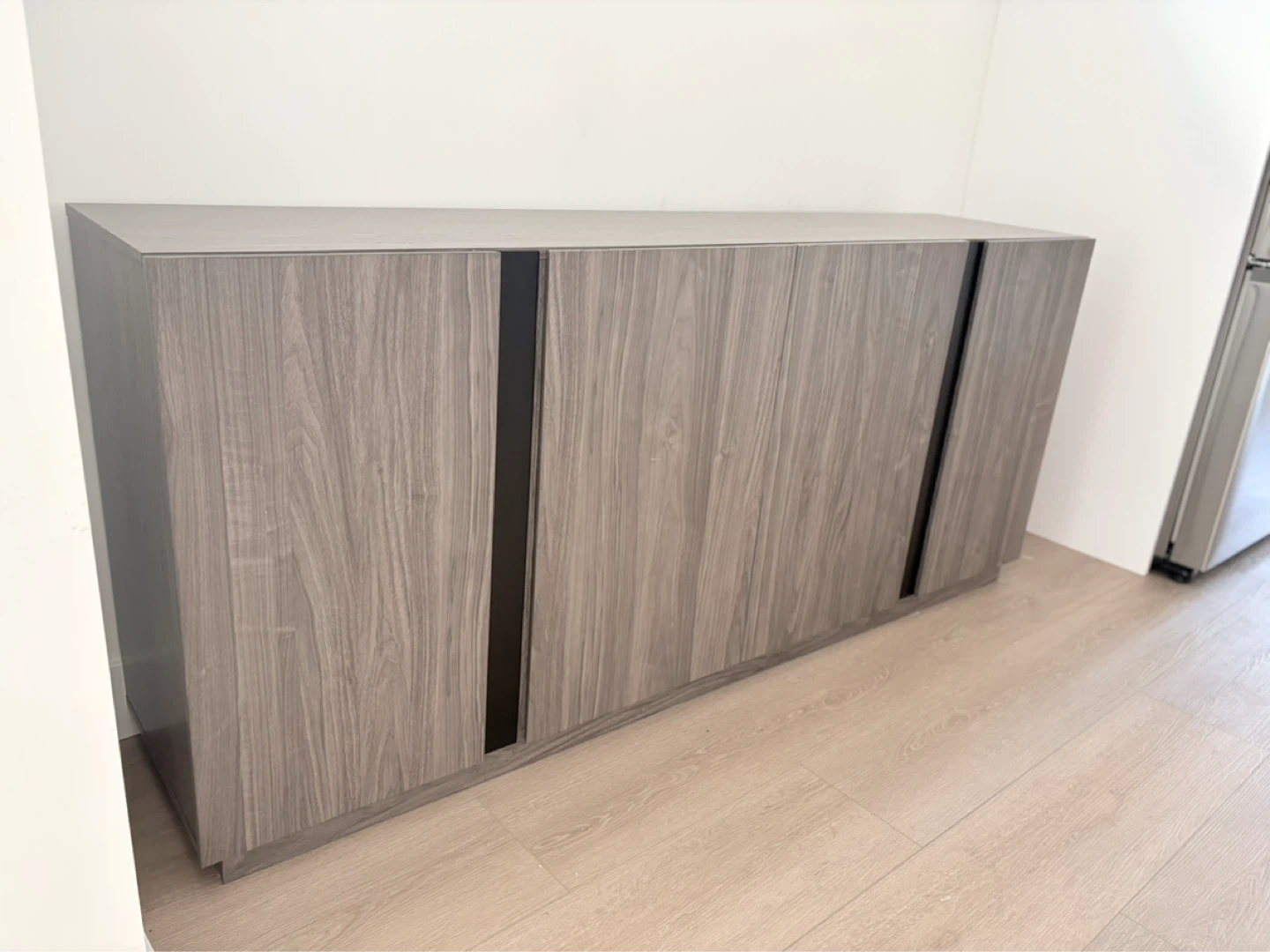 Grey Wood Console Table / Cabinet - photo 2