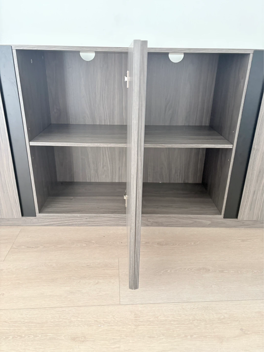Grey Wood Console Table / Cabinet - photo 3