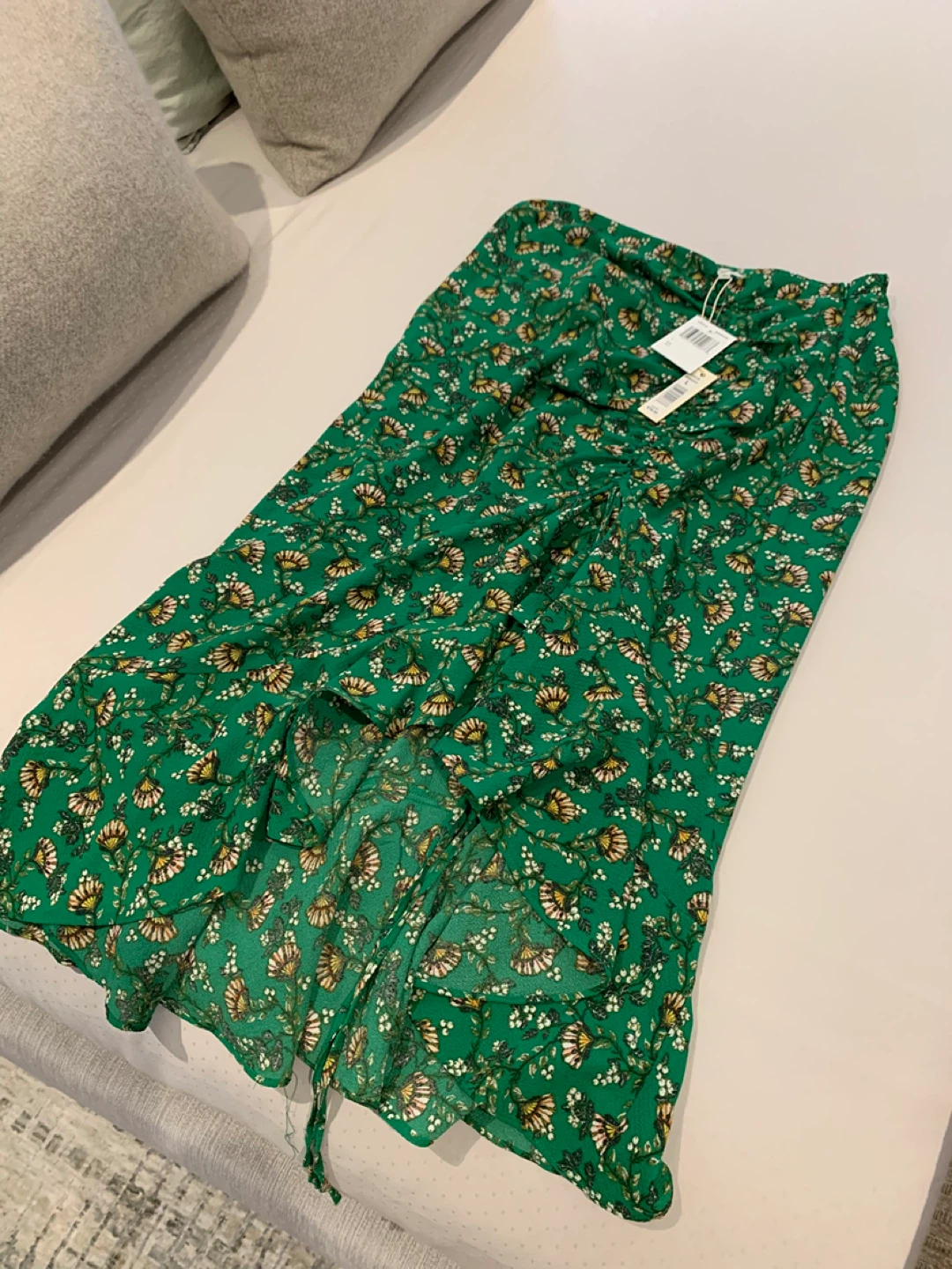 Summer Midi Skirt with adjustable split - Size Large