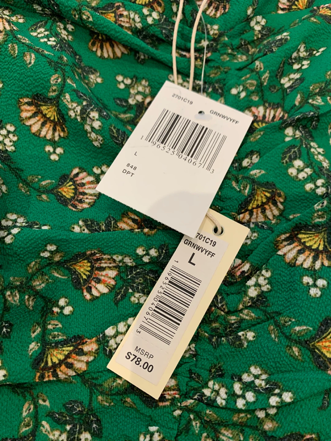 Summer Midi Skirt with adjustable split - Size Large - photo 2