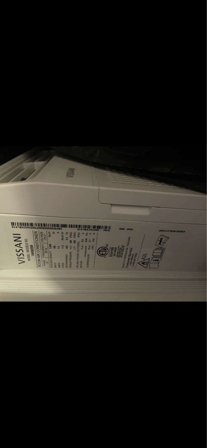 Vissani VW5025R Room Air Conditioner