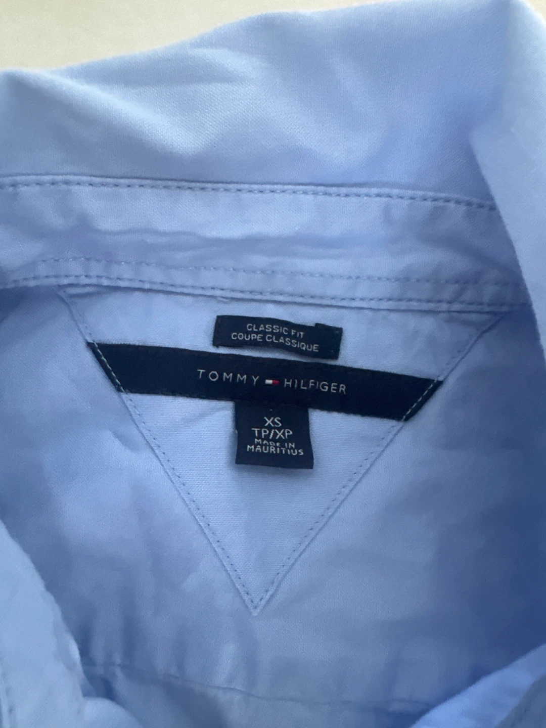 Tommy Hilfiger Classic Fit Button-Up Shirt - Light Blue - XS - photo 5