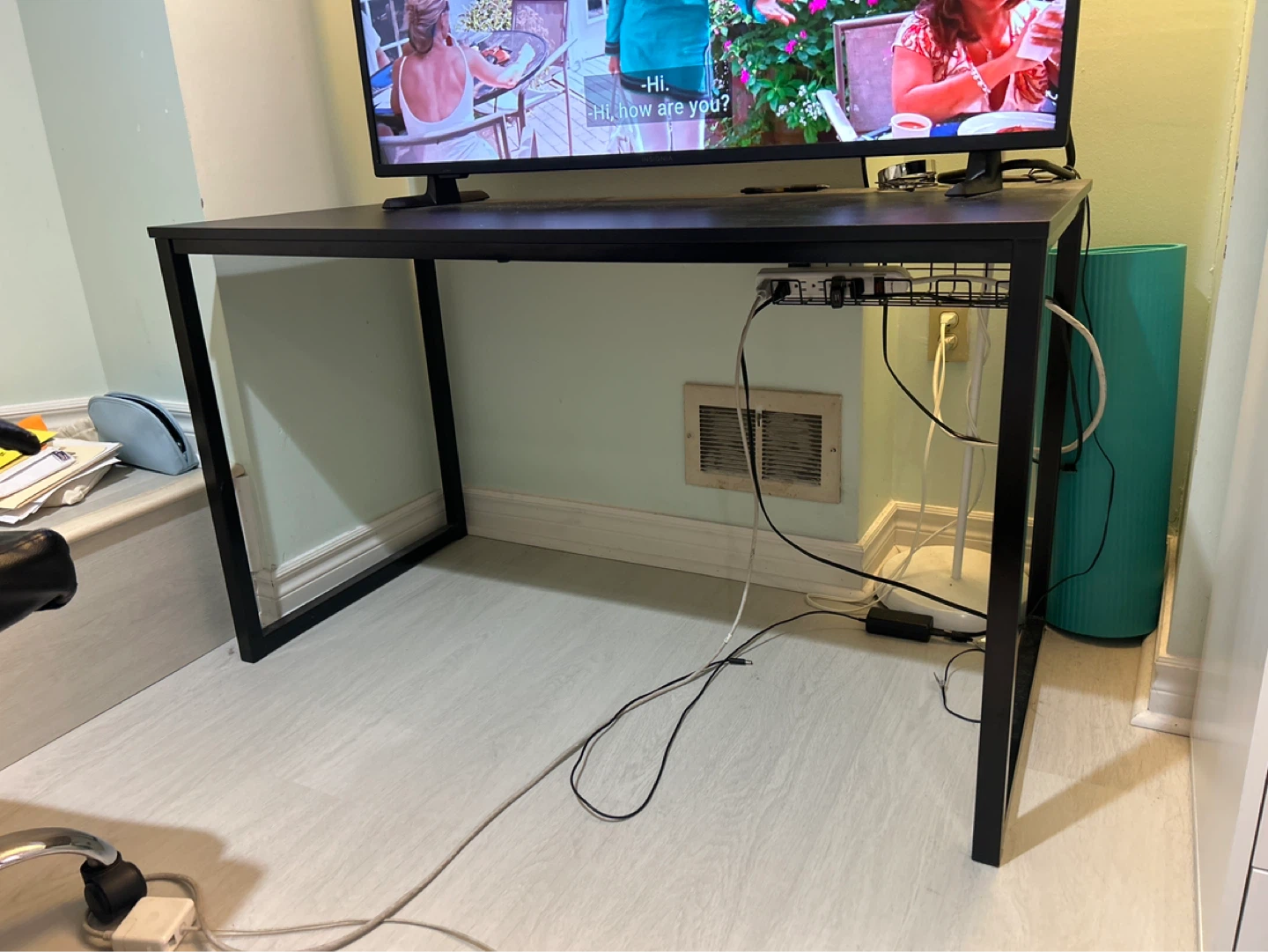Black Metal Frame Desk