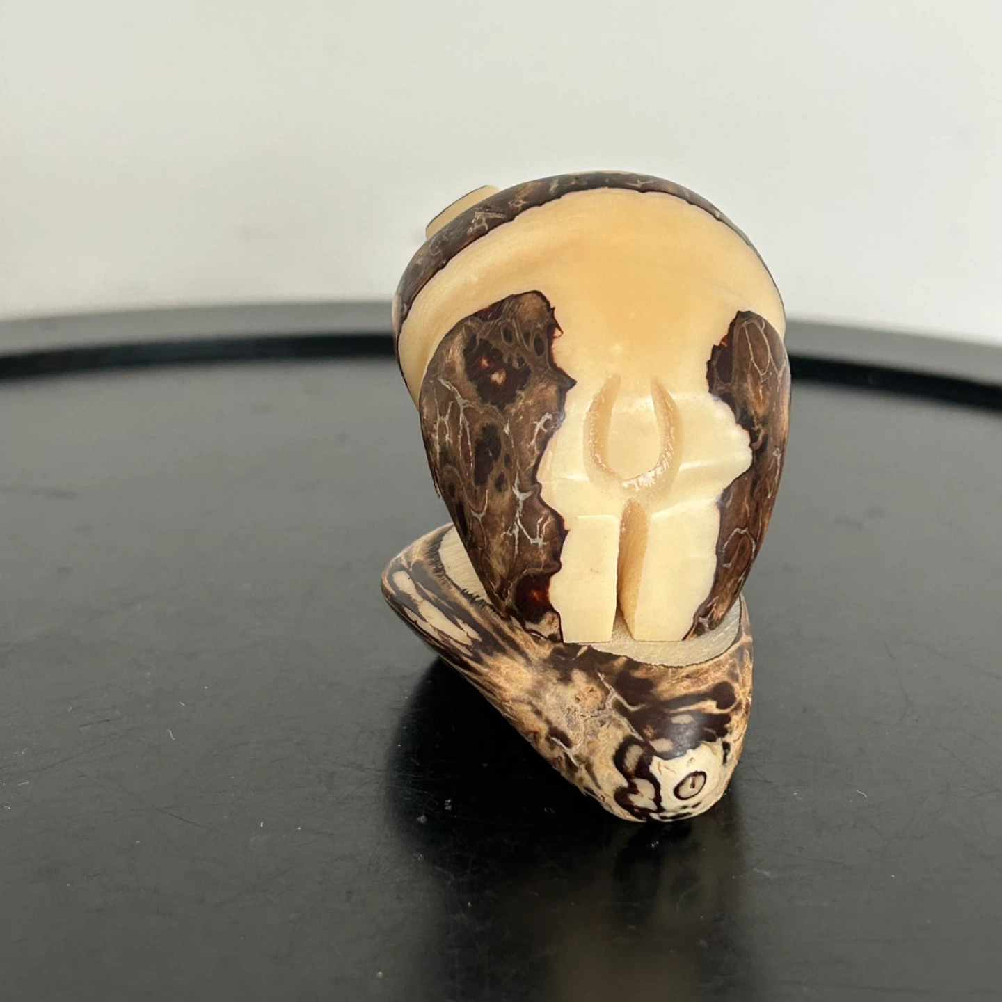Vintage Tagua Nut Hand-Carved Miniature Panda Figurine - photo 5