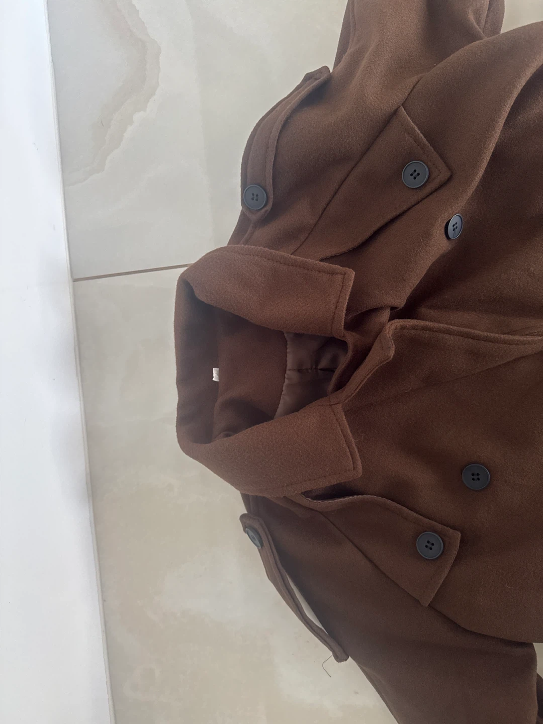 Brown Long Trench Coat - photo 4