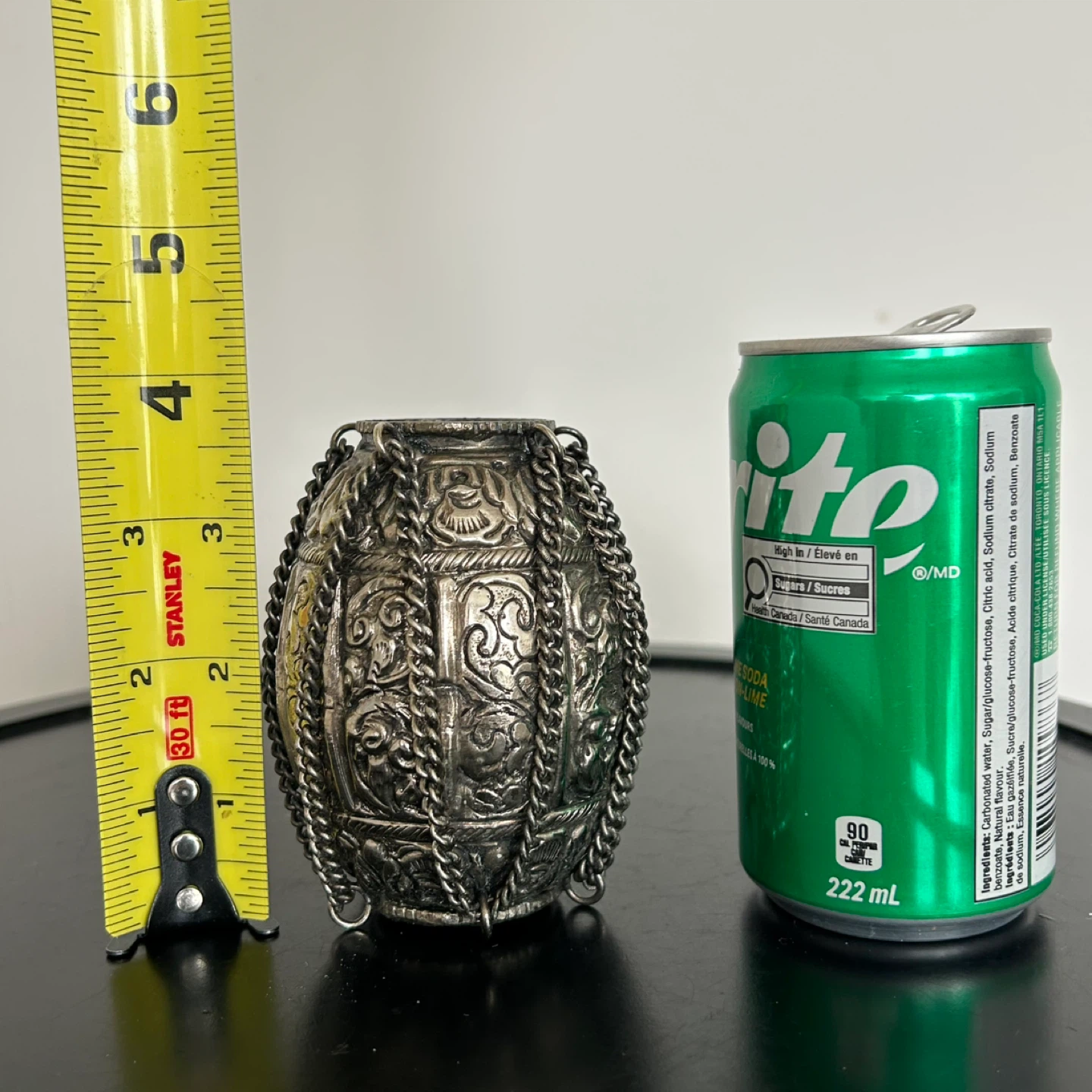 Vintage Southeast Asian Repoussé Hanging Vessel - photo 2