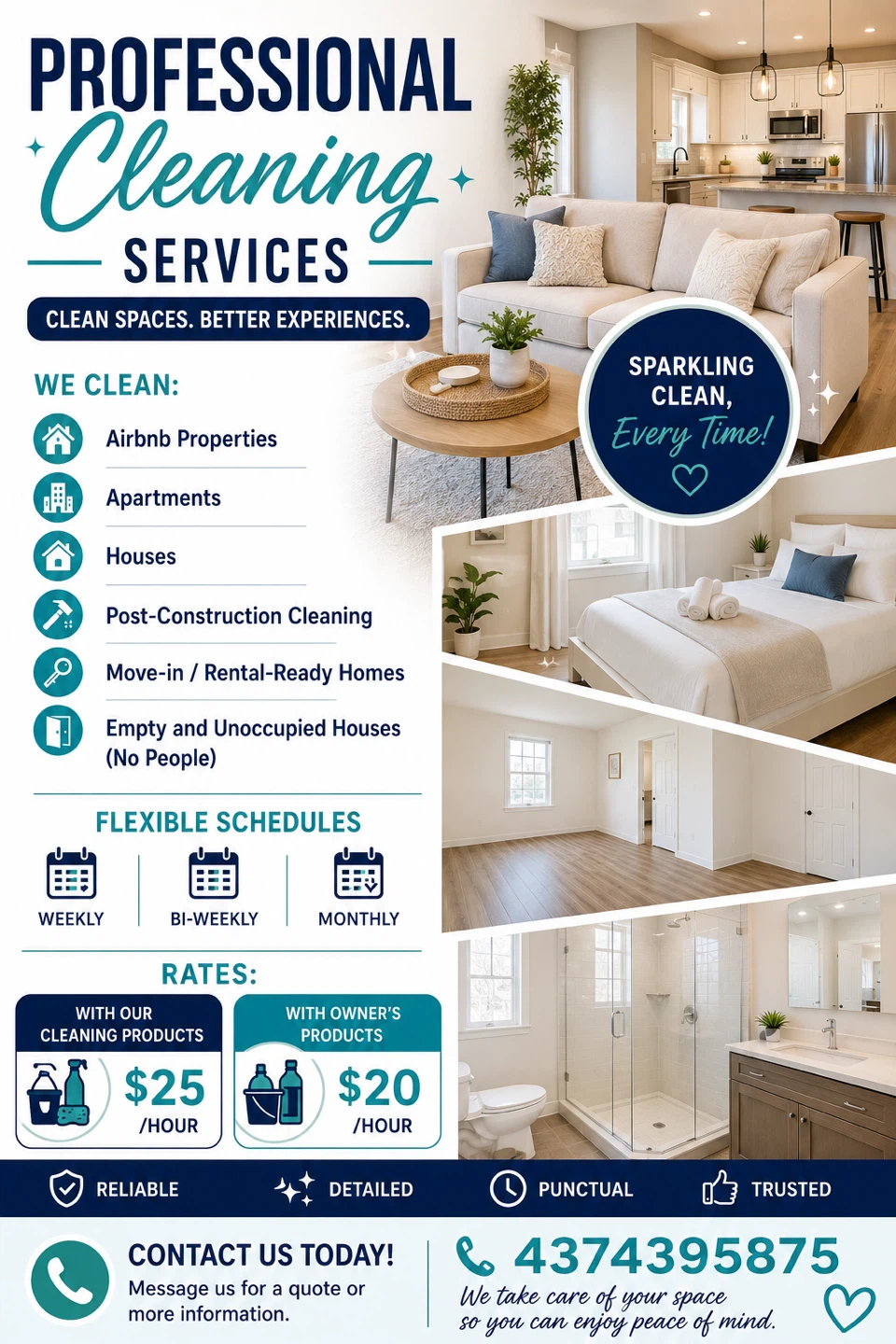 Professional Cleaning Services for Homes and Apartments