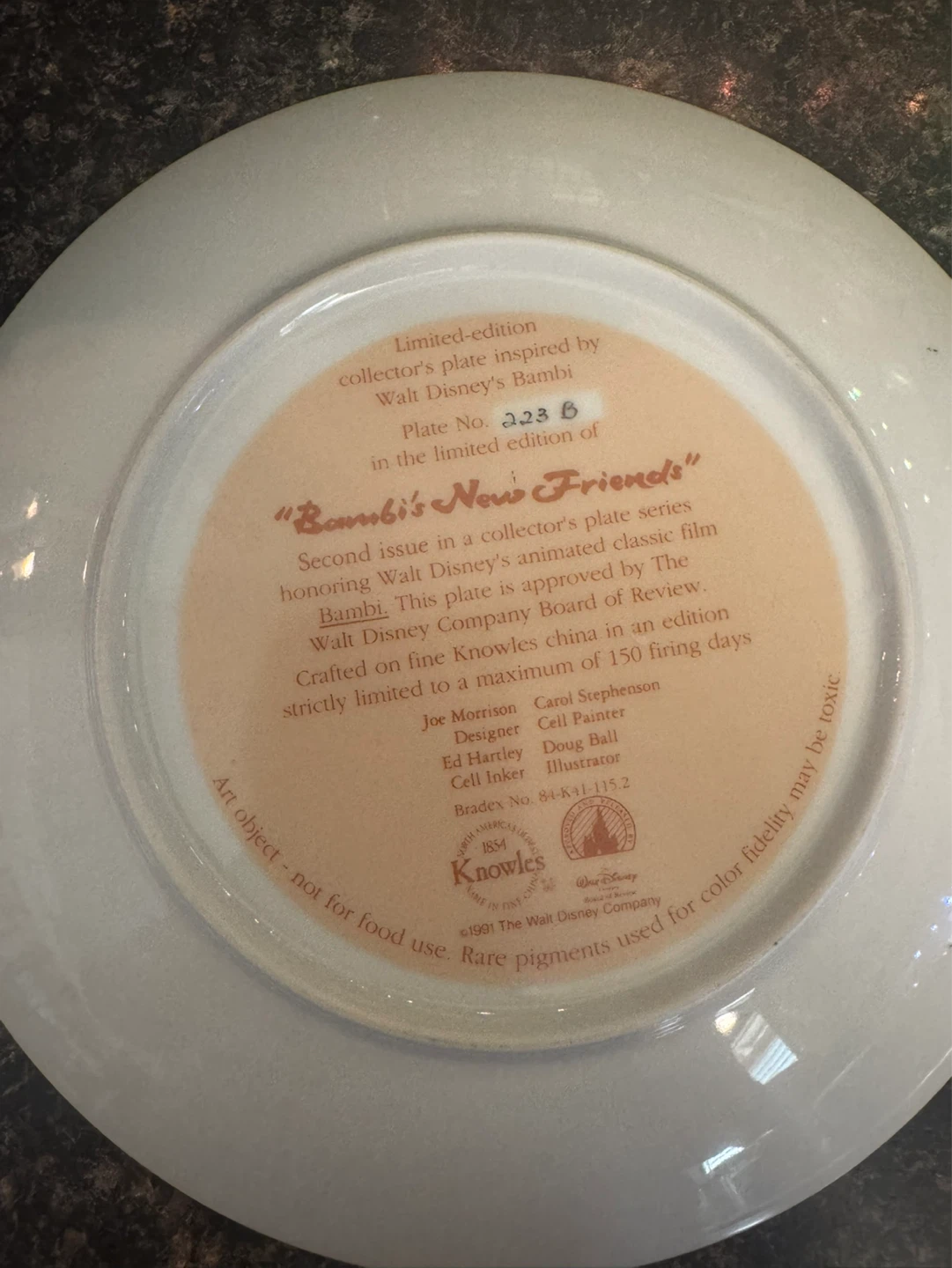 Knowles Bambi Plate - photo 2