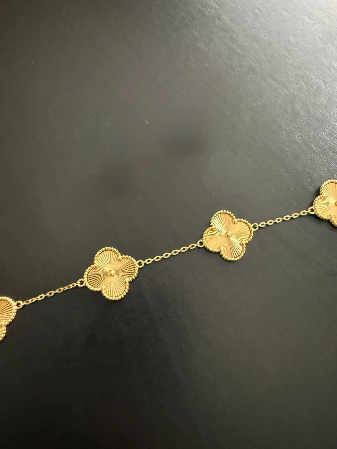 18k gold VCA Alhambra inspired bracelet - photo 2