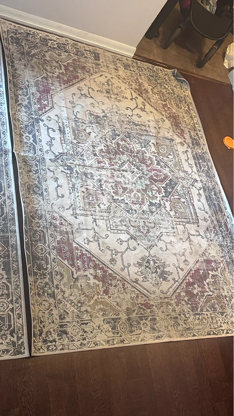 Distressed Oriental Area Rug