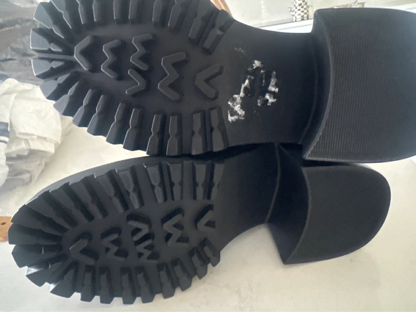 Steve Madden Black Patent Loafer Platform Shoes - photo 4