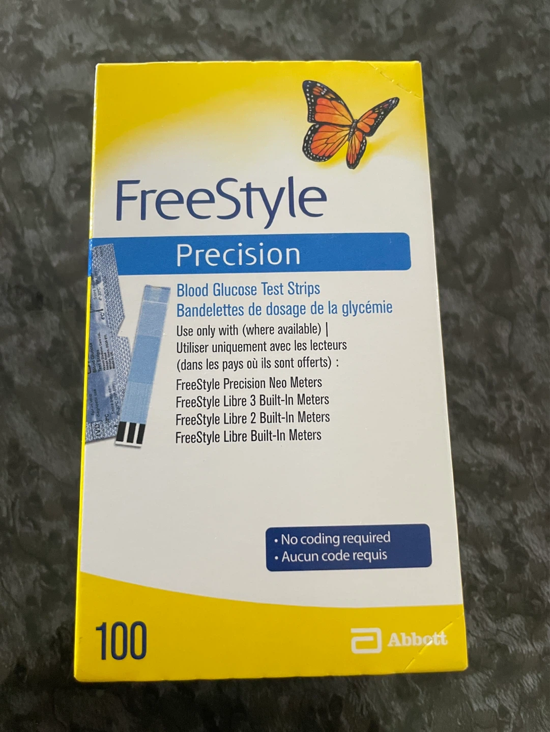 FreeStyle test strips