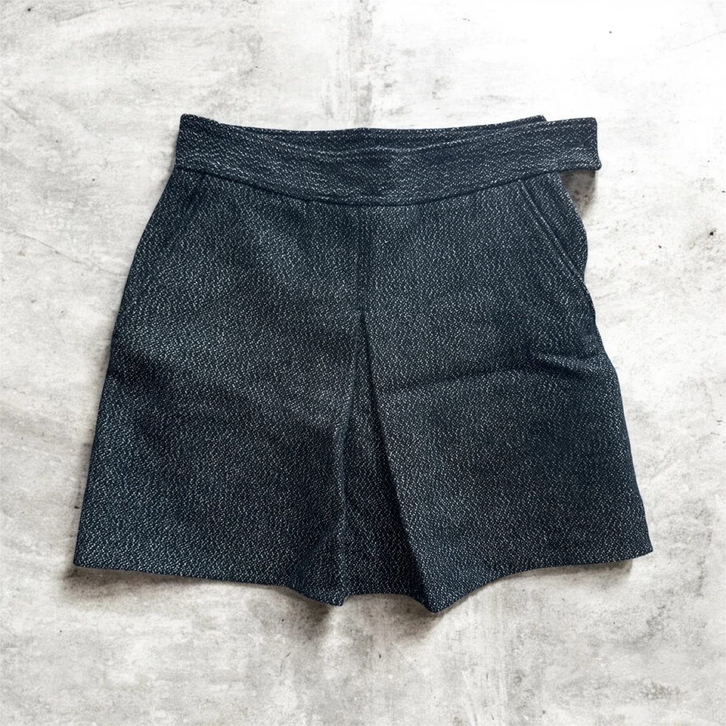 COS Black & White Tweed Mini Skirt