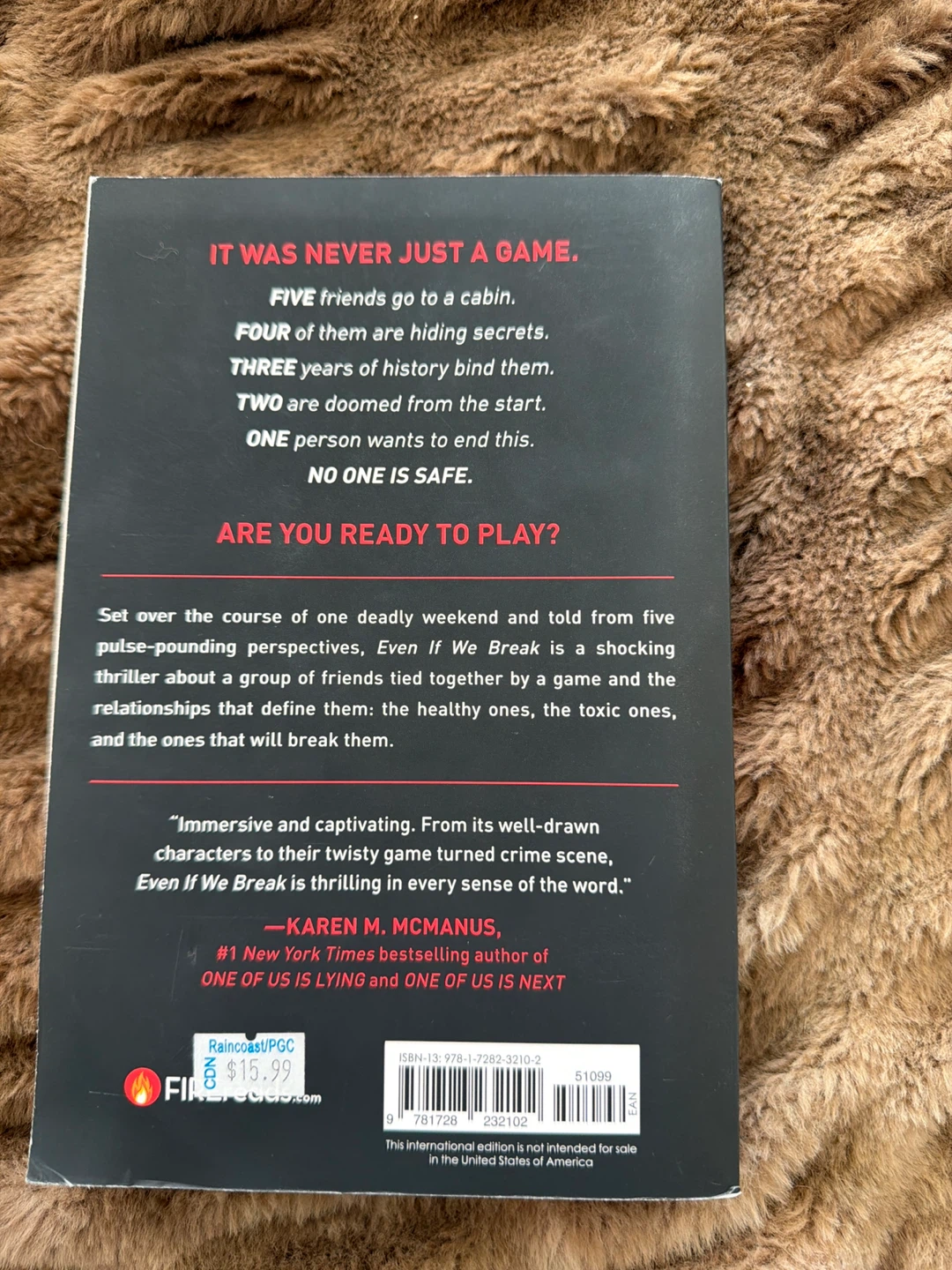 Even If We Break by Marieke Nijkamp - International Edition - photo 2
