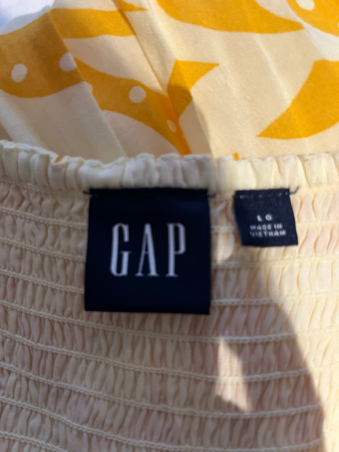 Gap Women's Yellow Floral Maxi Dress Size L - photo 3