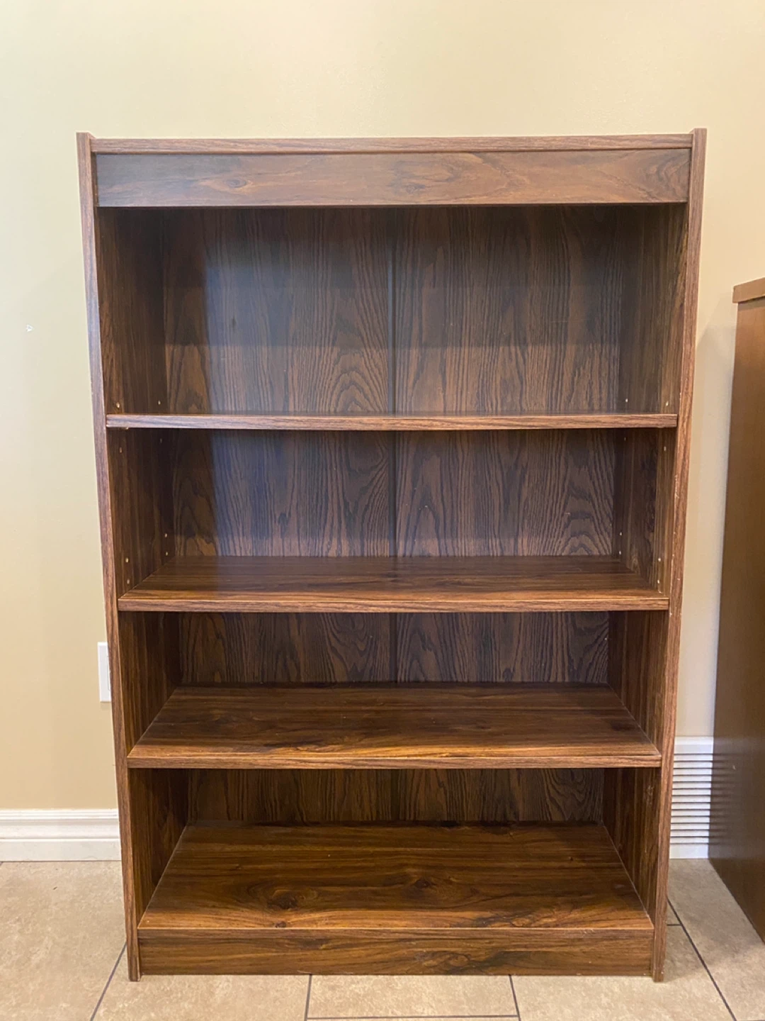 Vintage Solid Bookcase with Adjustable Shelves (CAN DELIVER)