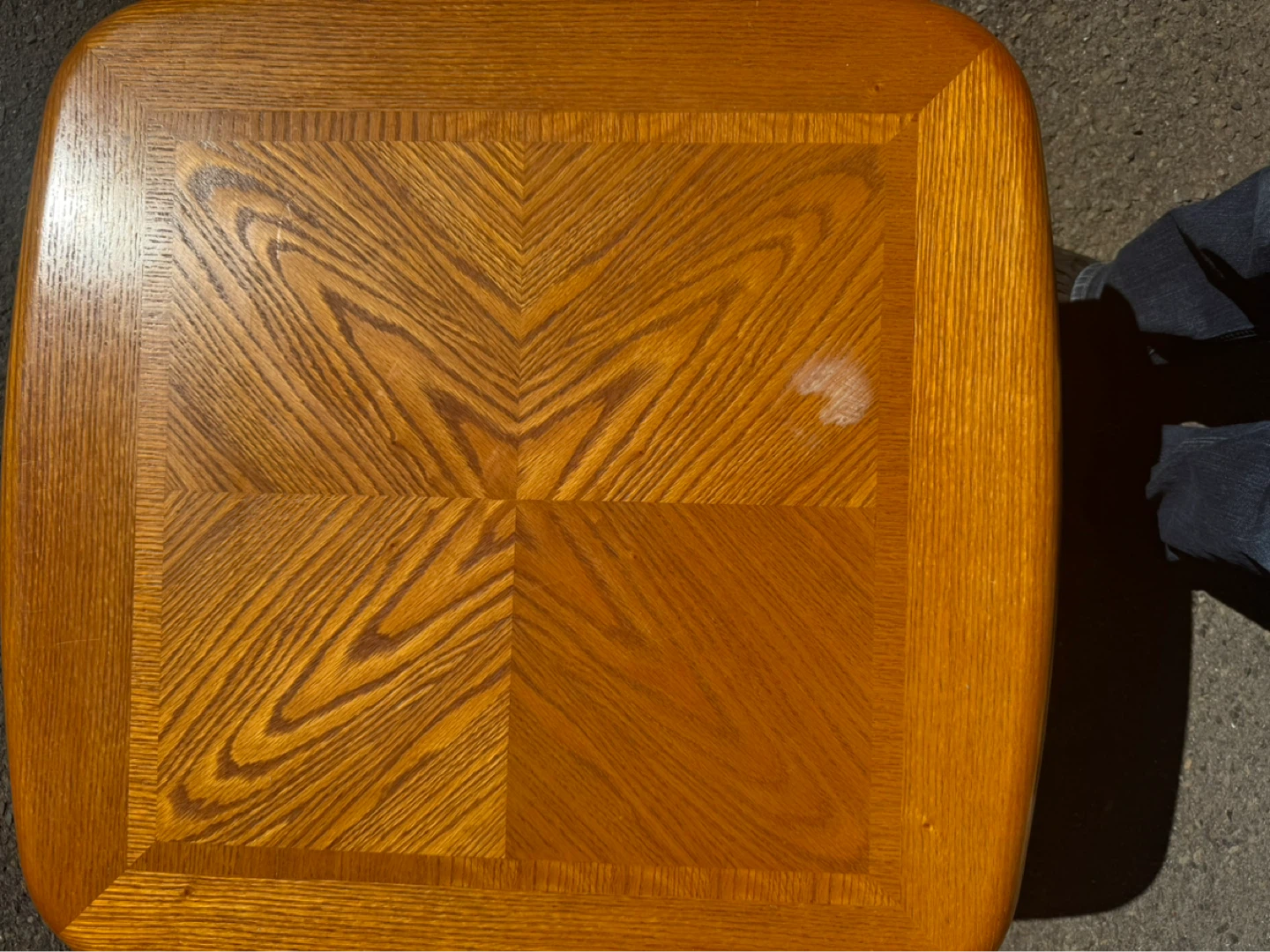 Oak Wood End Table - photo 3