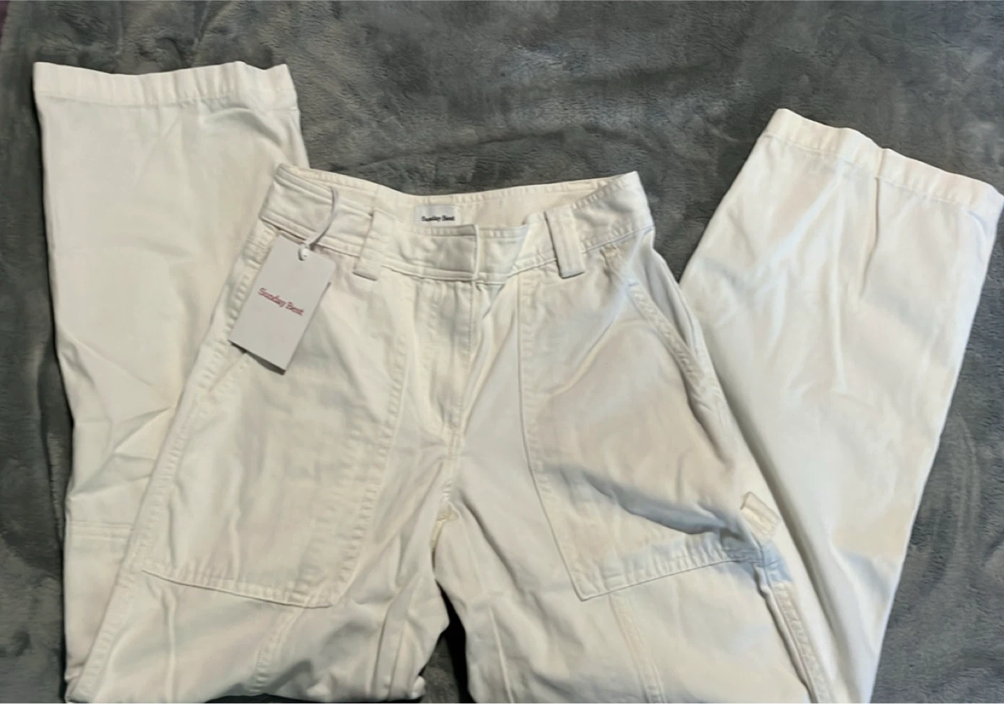 Sunday Best white Cargo Pants