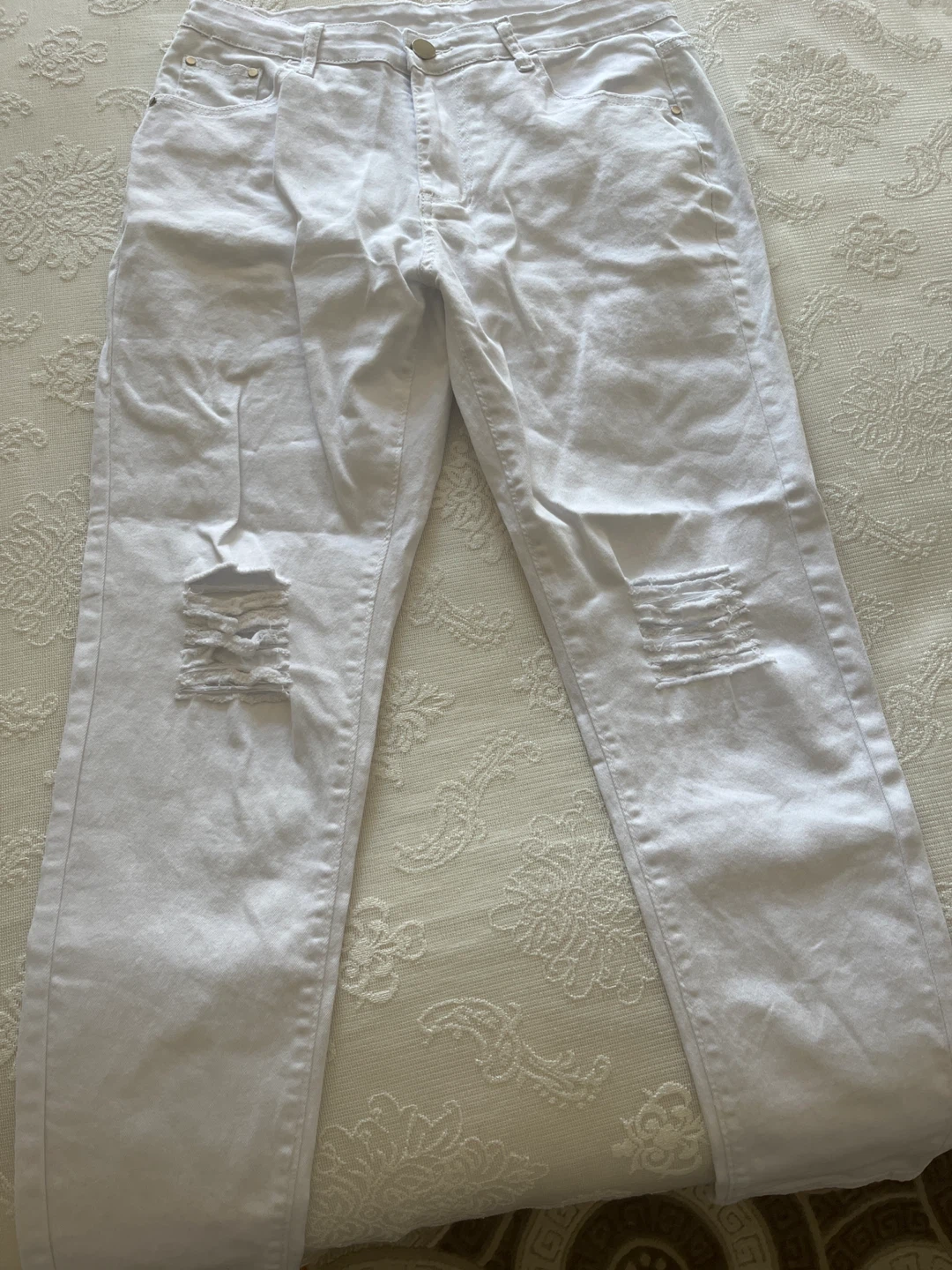 White Ripped Jeans