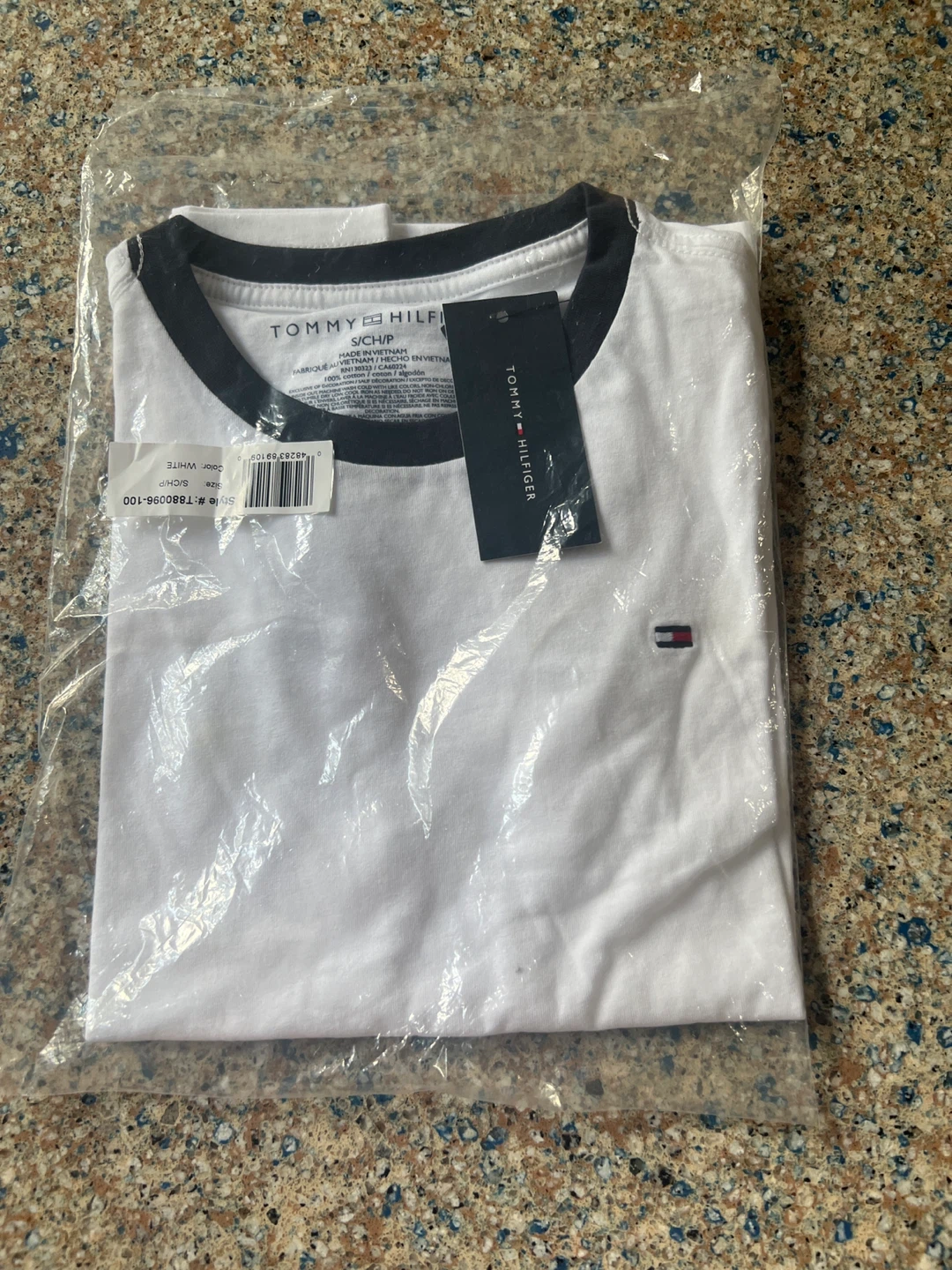 Tommy Hilfiger White Ringer T-Shirt Size S/P - photo 4