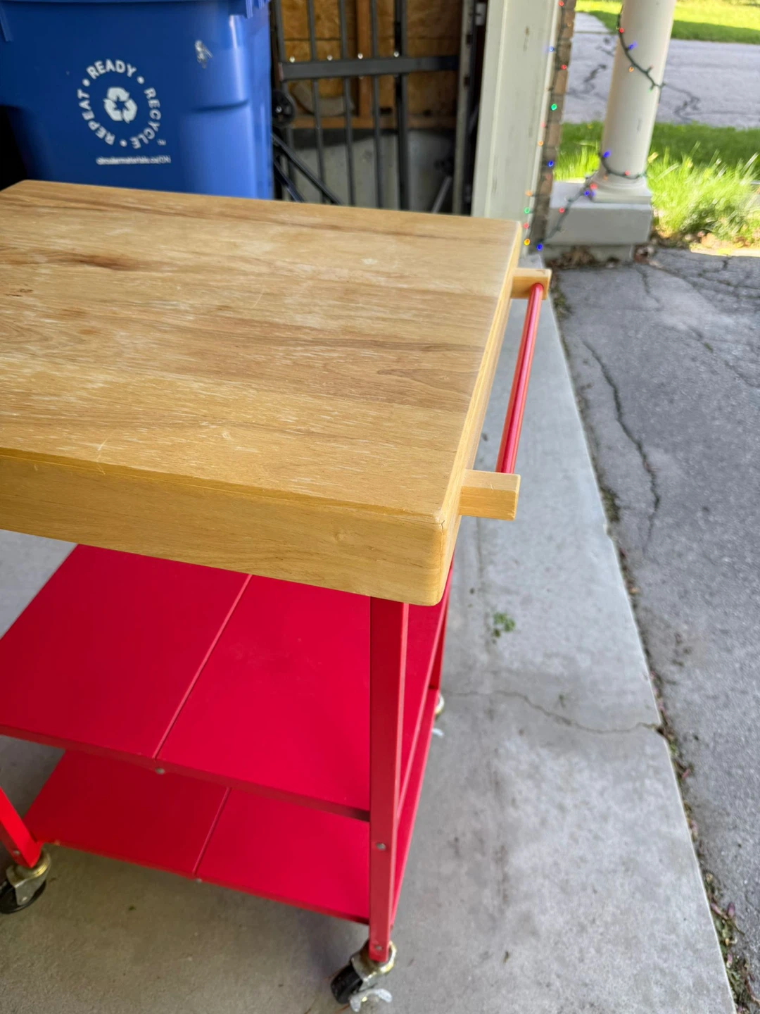CONTENT SALE - Kitchen Cart with Butcher Block Top - photo 3