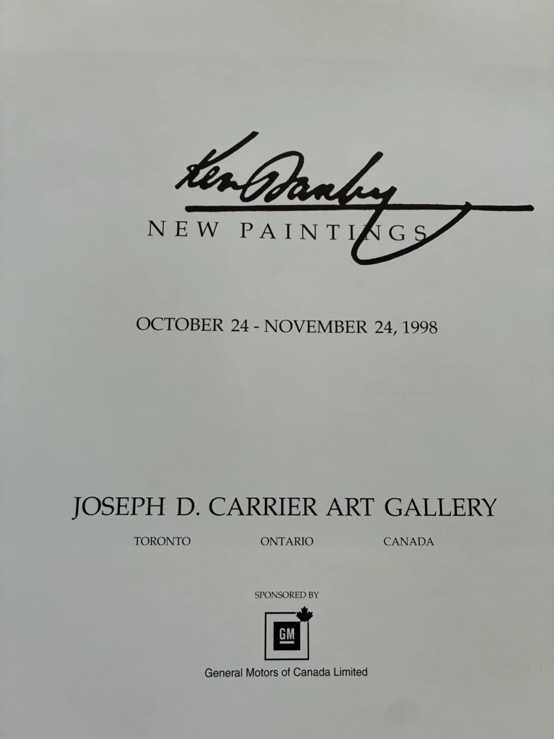 Autographed exhibition catalogue "Ken Danby: New Paintings," - photo 3