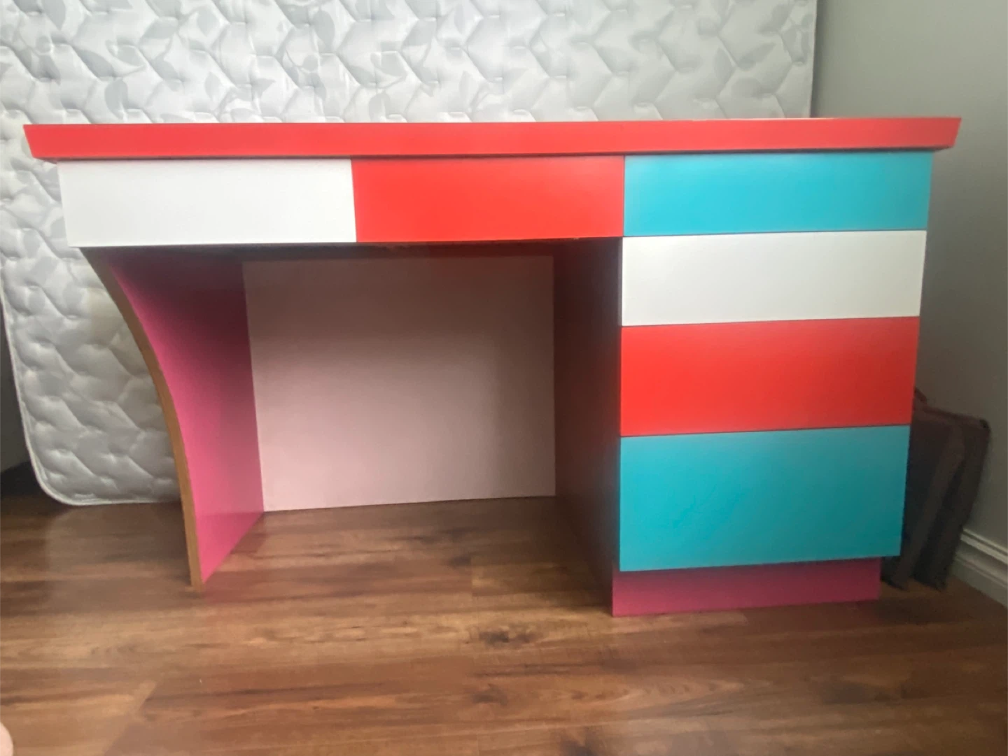 Kids Desk with colourful drawers
