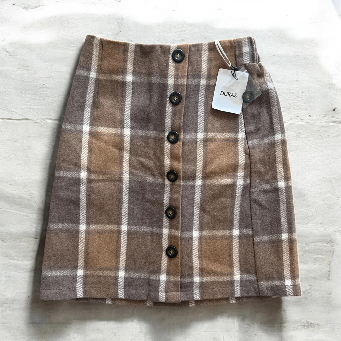 DURAS Plaid Mini Skirt