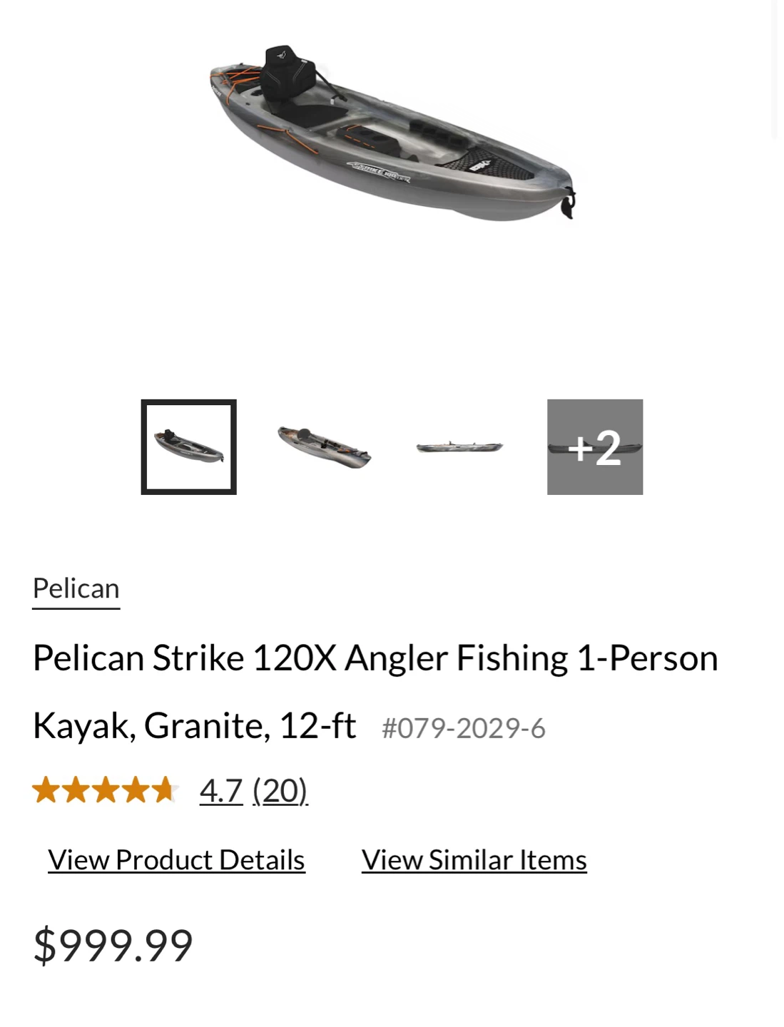 Pelican Strike 120X Angler Fishing Kayak