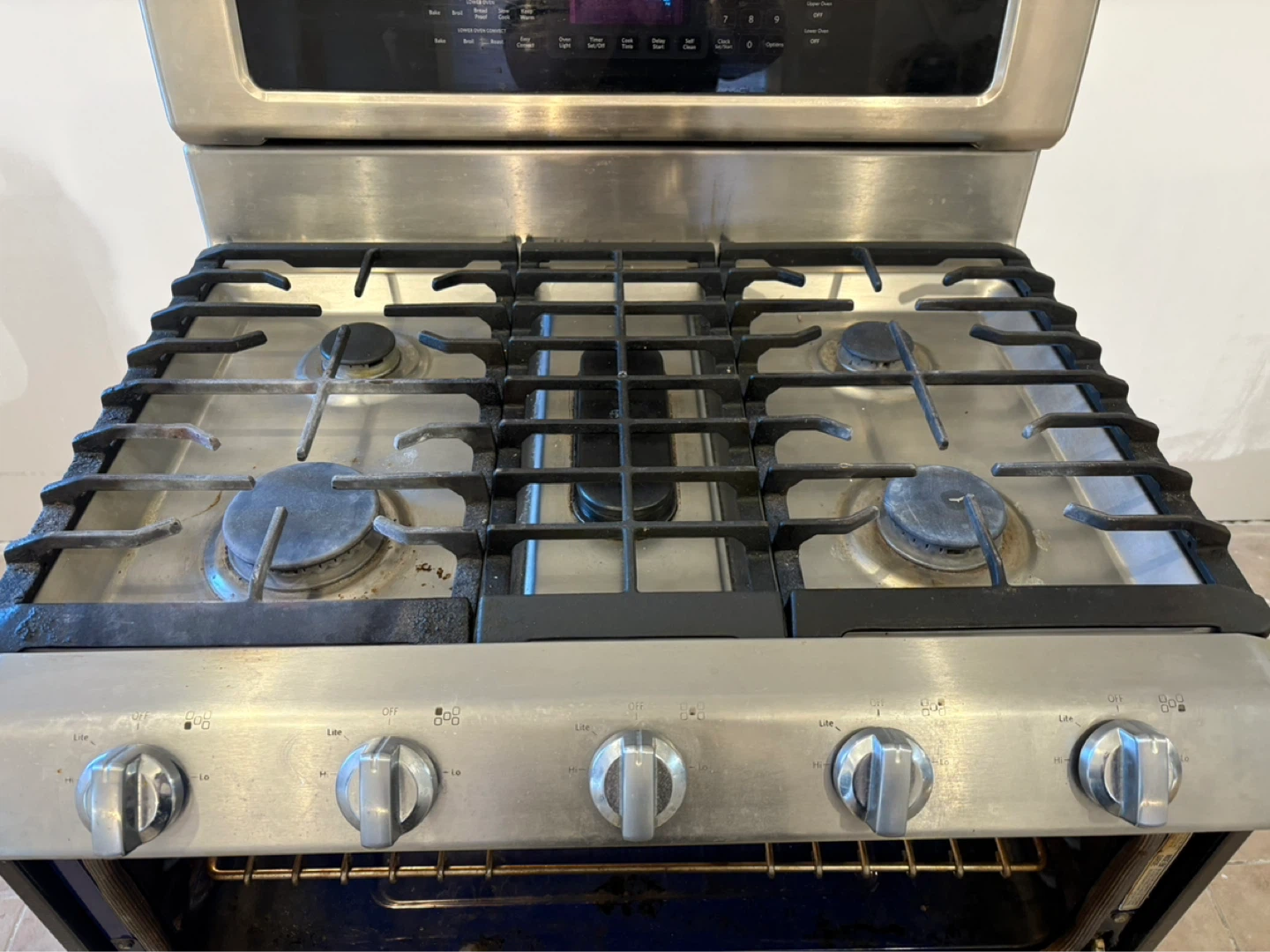 KitchenAid Stainless Steel Double Oven Gas Range - photo 3