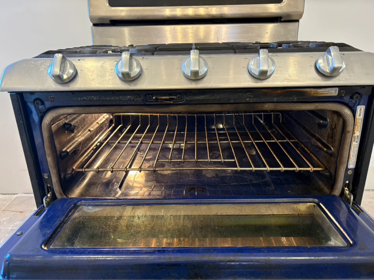 KitchenAid Stainless Steel Double Oven Gas Range - photo 4