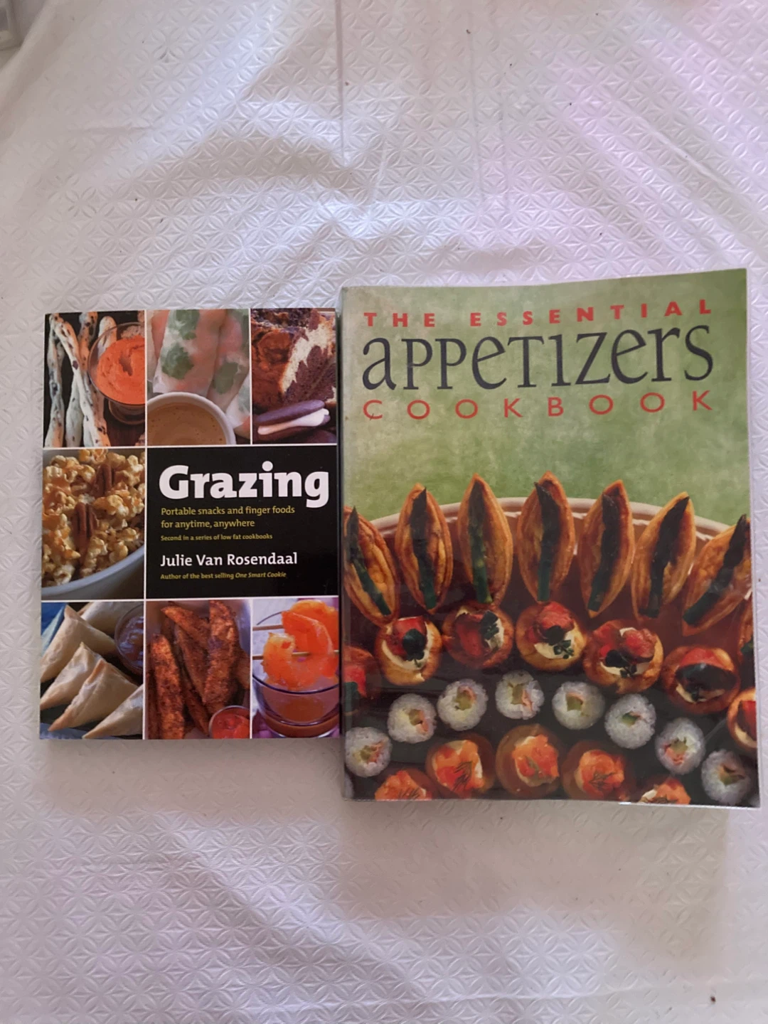 Collection of appetizers and grazing books