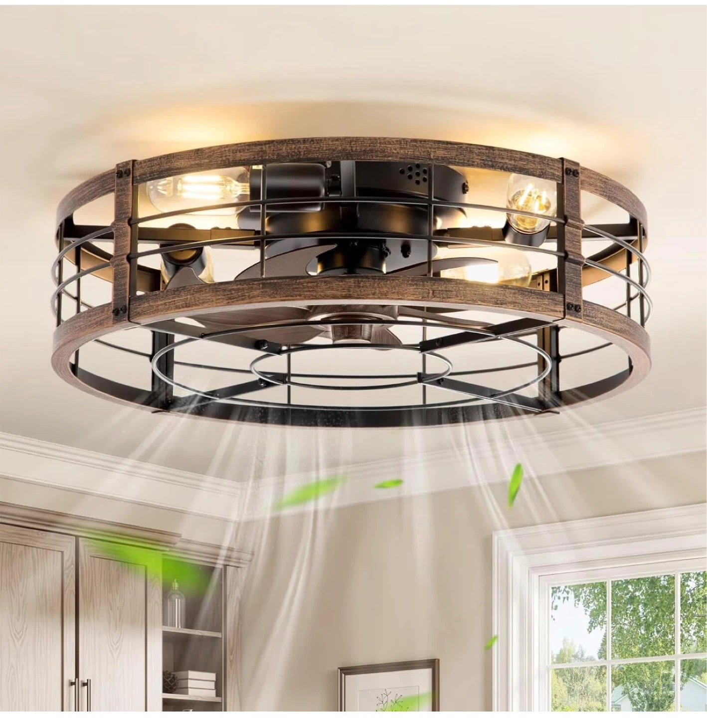 Ceiling Fans 20" Caged Ceillin New