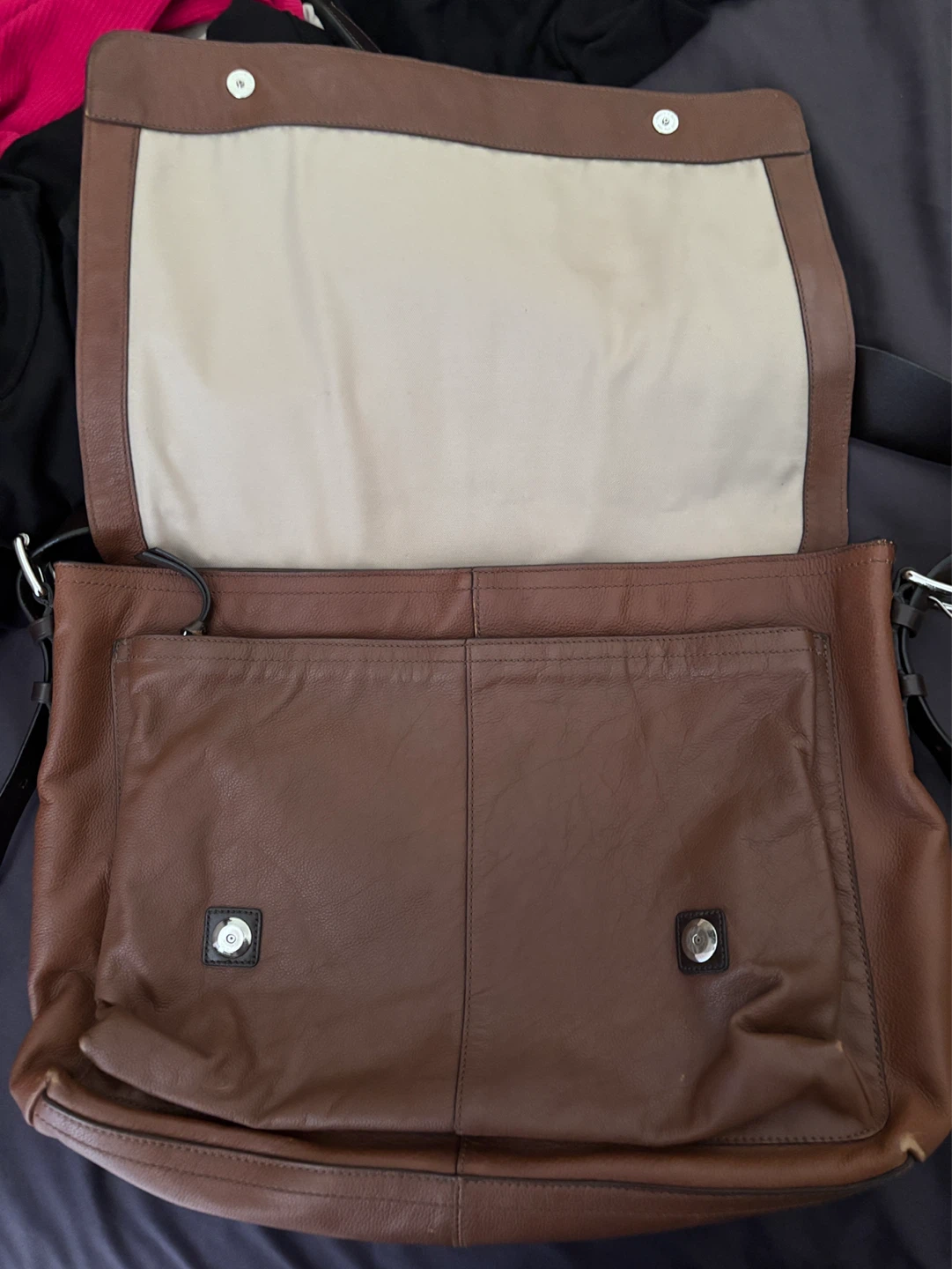 Coach Brown Leather Messenger Bag - photo 3