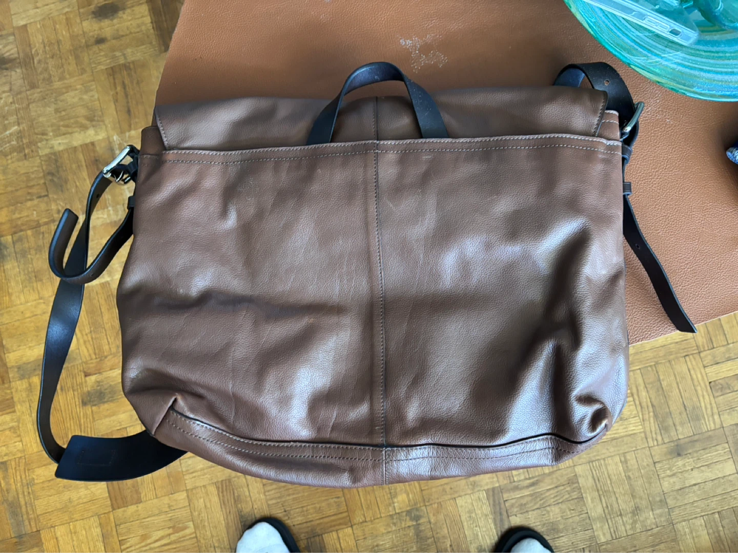 Coach Brown Leather Messenger Bag