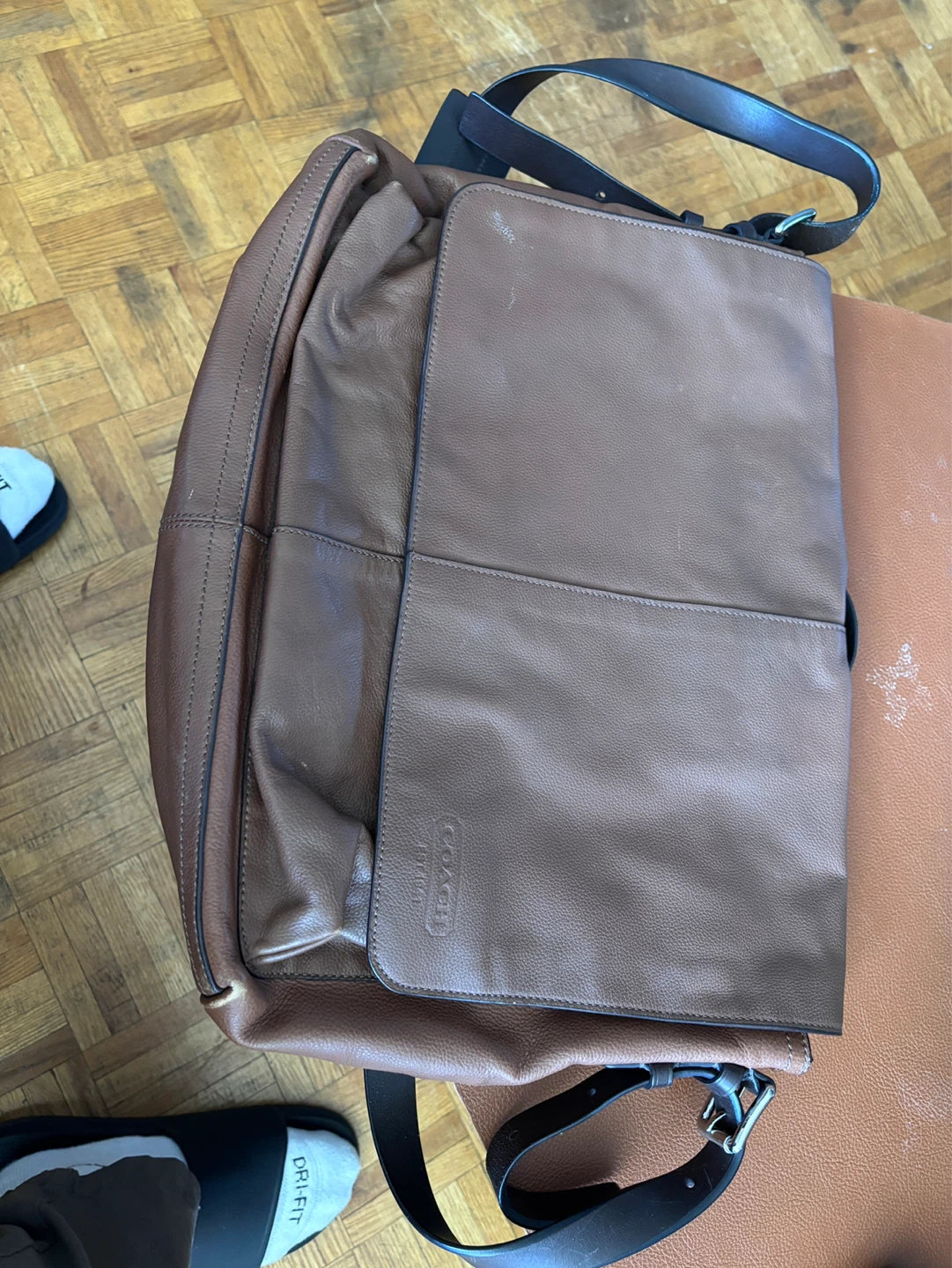 Coach Brown Leather Messenger Bag - photo 2