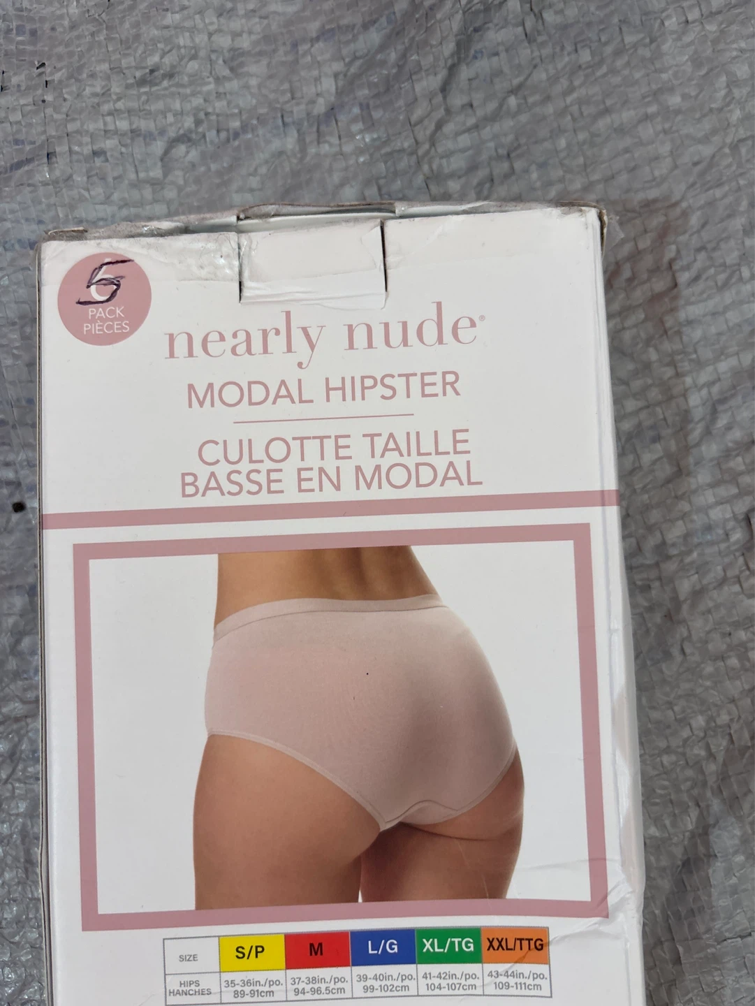 Nearly Nude Modal Hipster Panties - 5 Pack XL/TG - photo 2