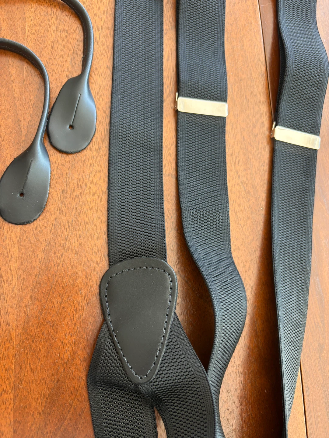 Harry Rosen Leather Suspenders NEW - photo 2