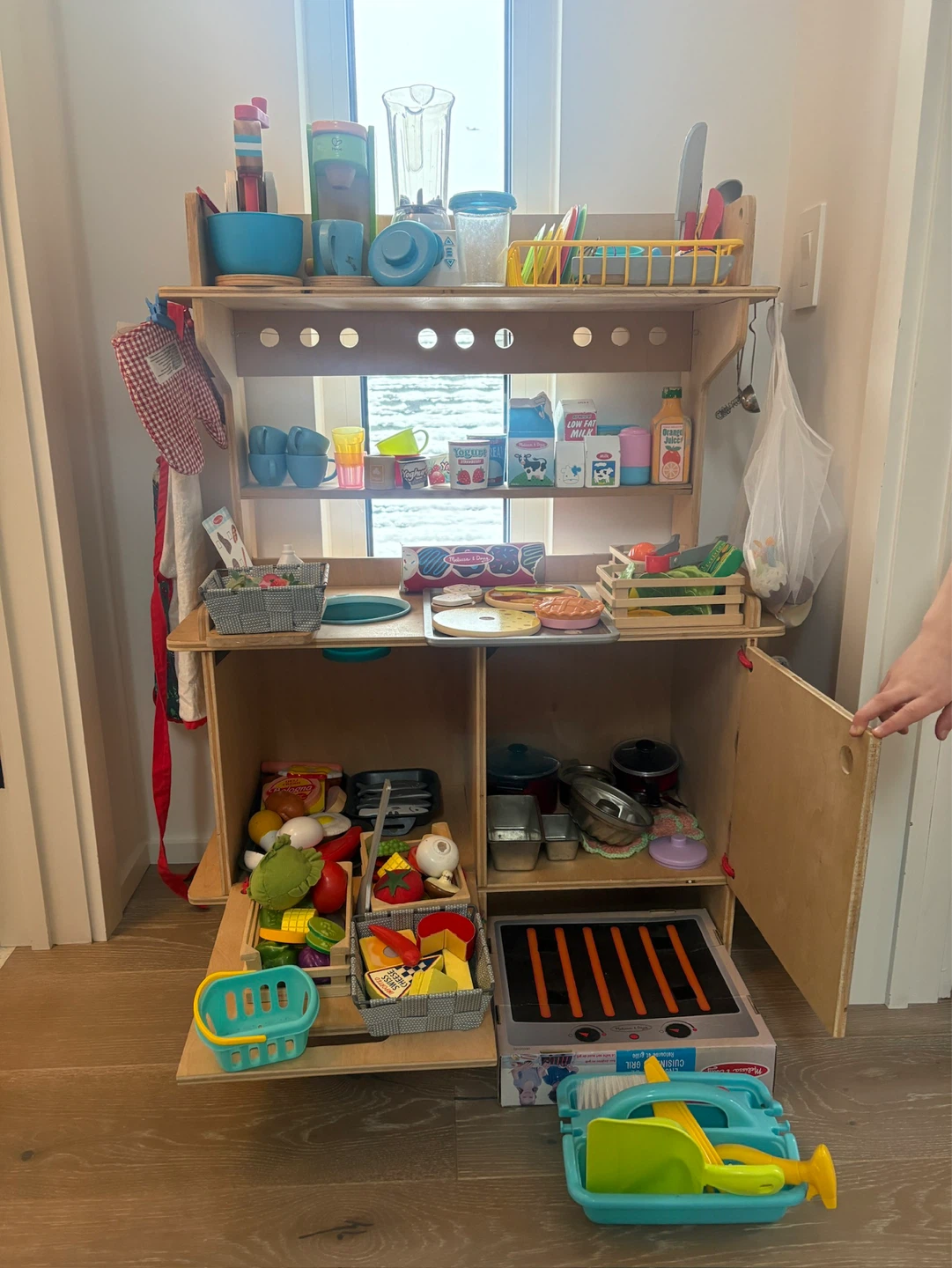 Wooden Play Kitchen Set with a TON of accessories