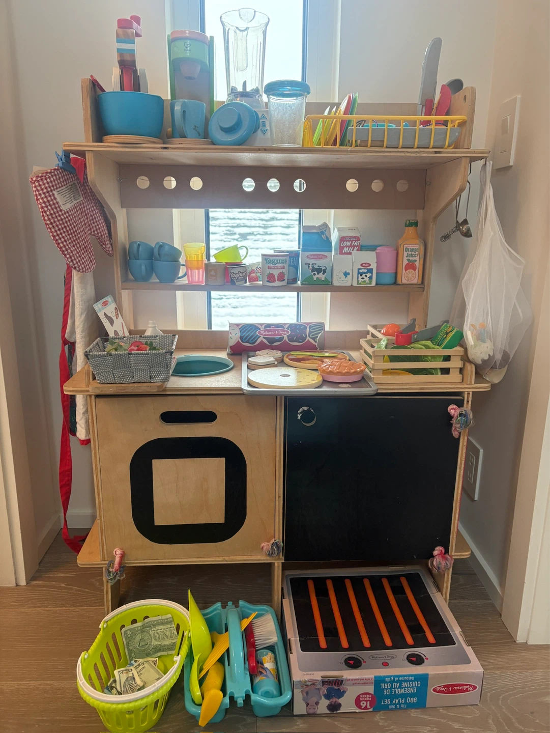 Wooden Play Kitchen Set with a TON of accessories - photo 3