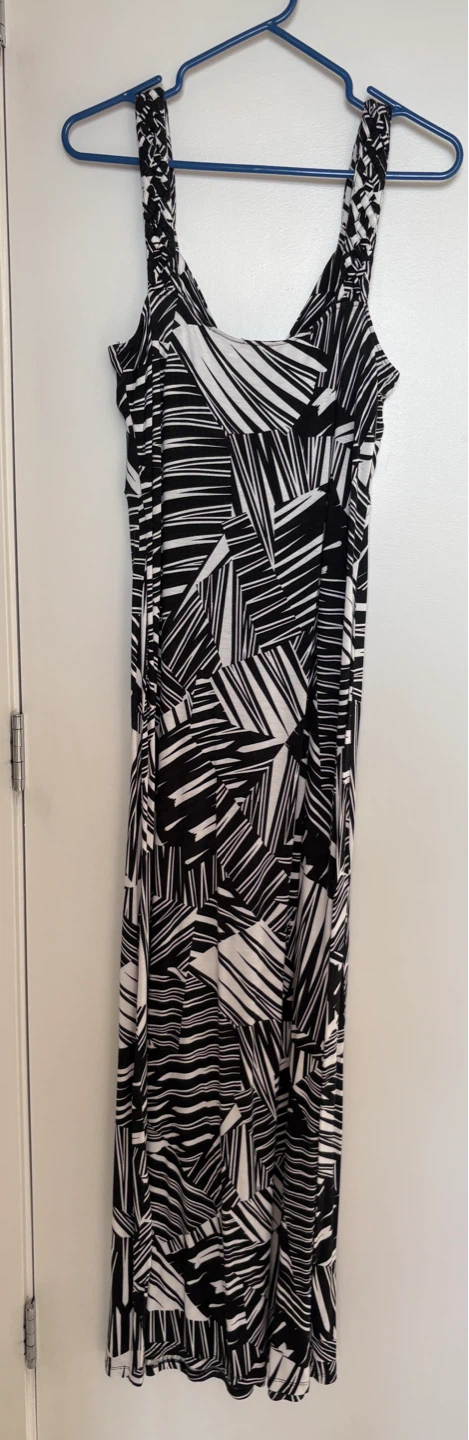 Denver Hayes Black & White Print Maxi Dress - photo 2