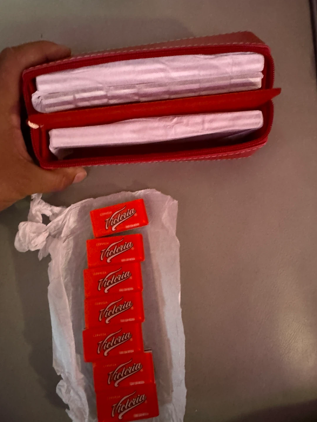 Victoria Cerveza Dominoes Set with Case - photo 3